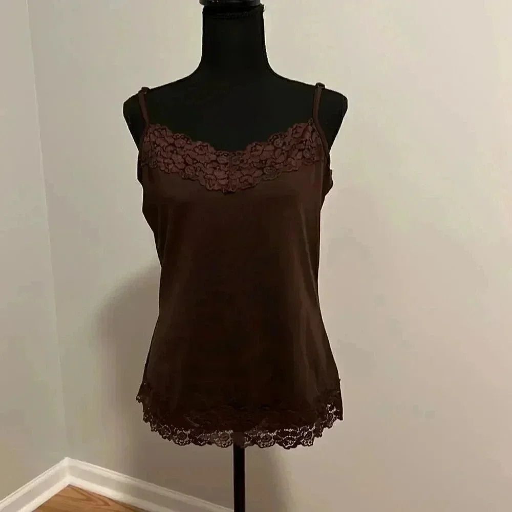 Cato Brown Lace Camisole 